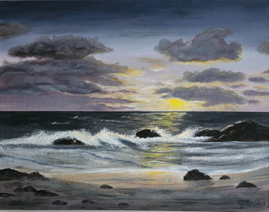 Sunset by the Sea (14" x 18") image 0