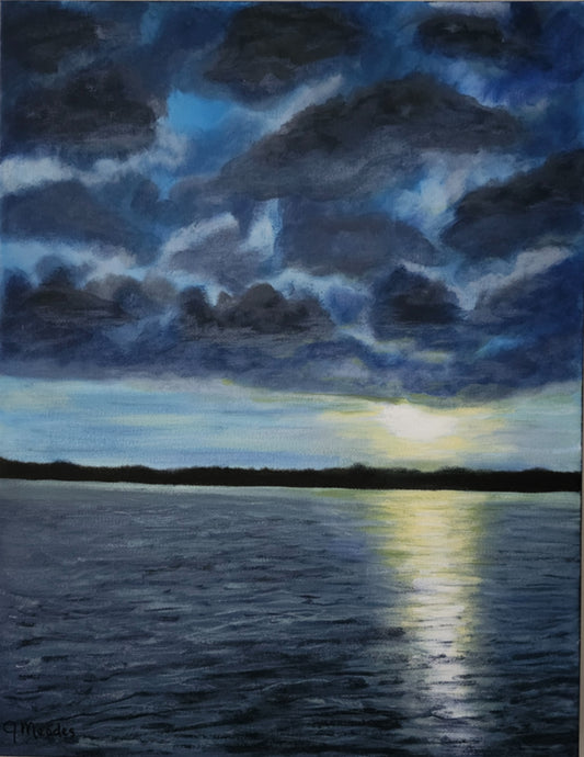 Blue Sunset (18" x 14") image 0