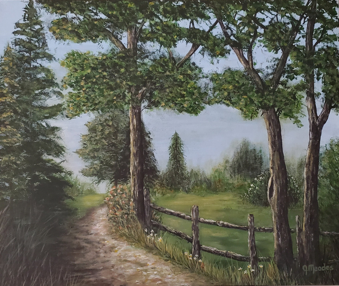 A Country Path (20" x 24") image 0
