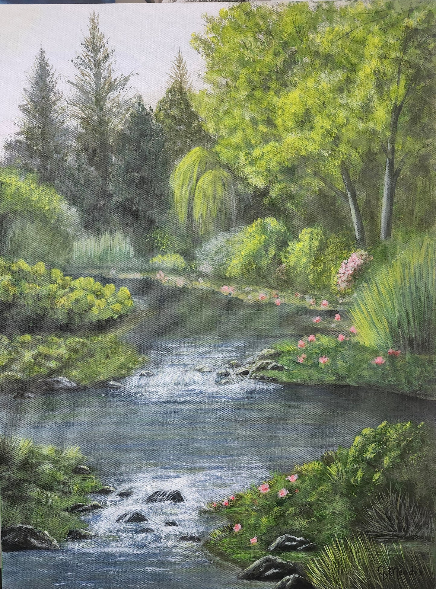 Secluded Stream (18" x 24")