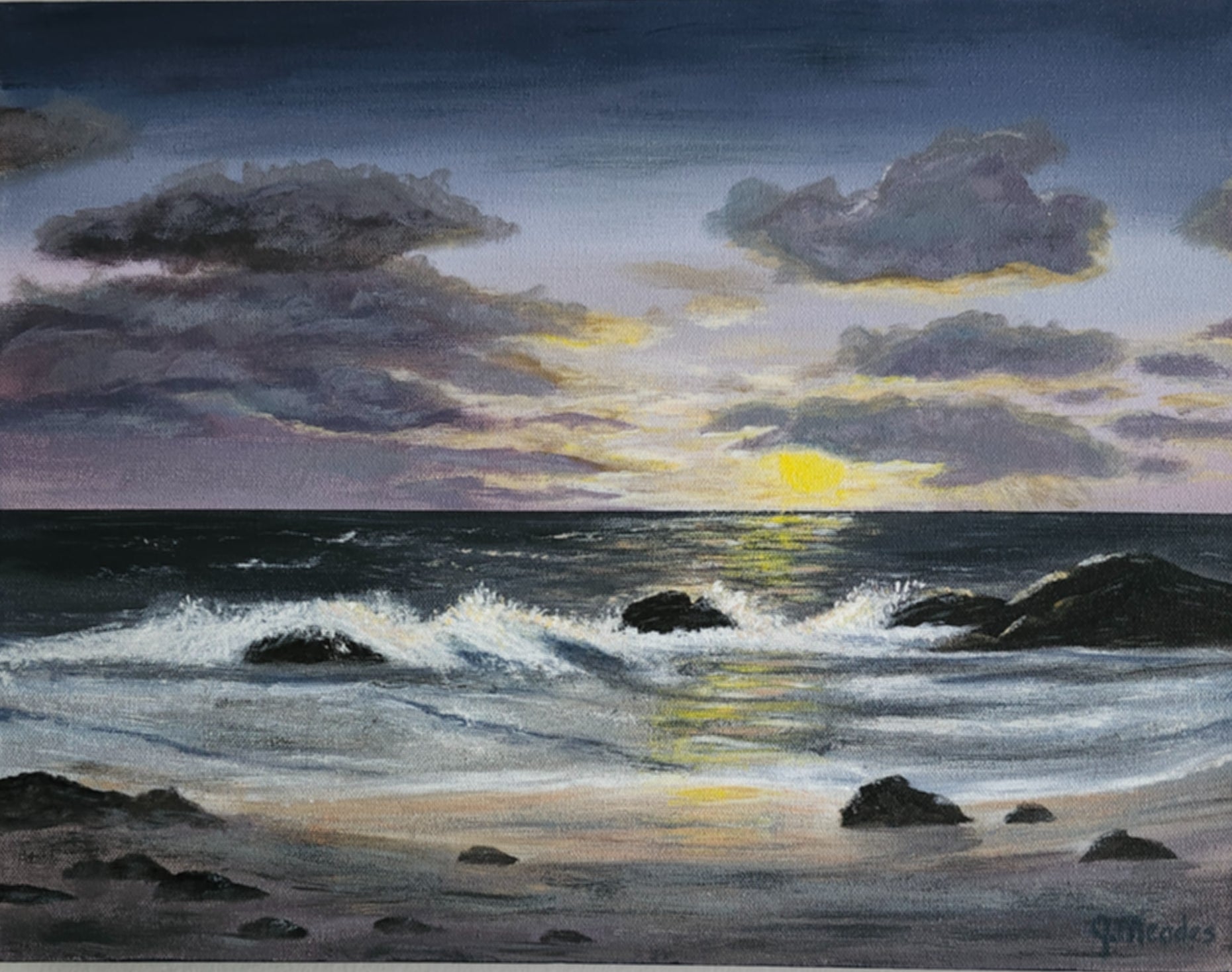 Sunset by the Sea (14" x 18") image 0