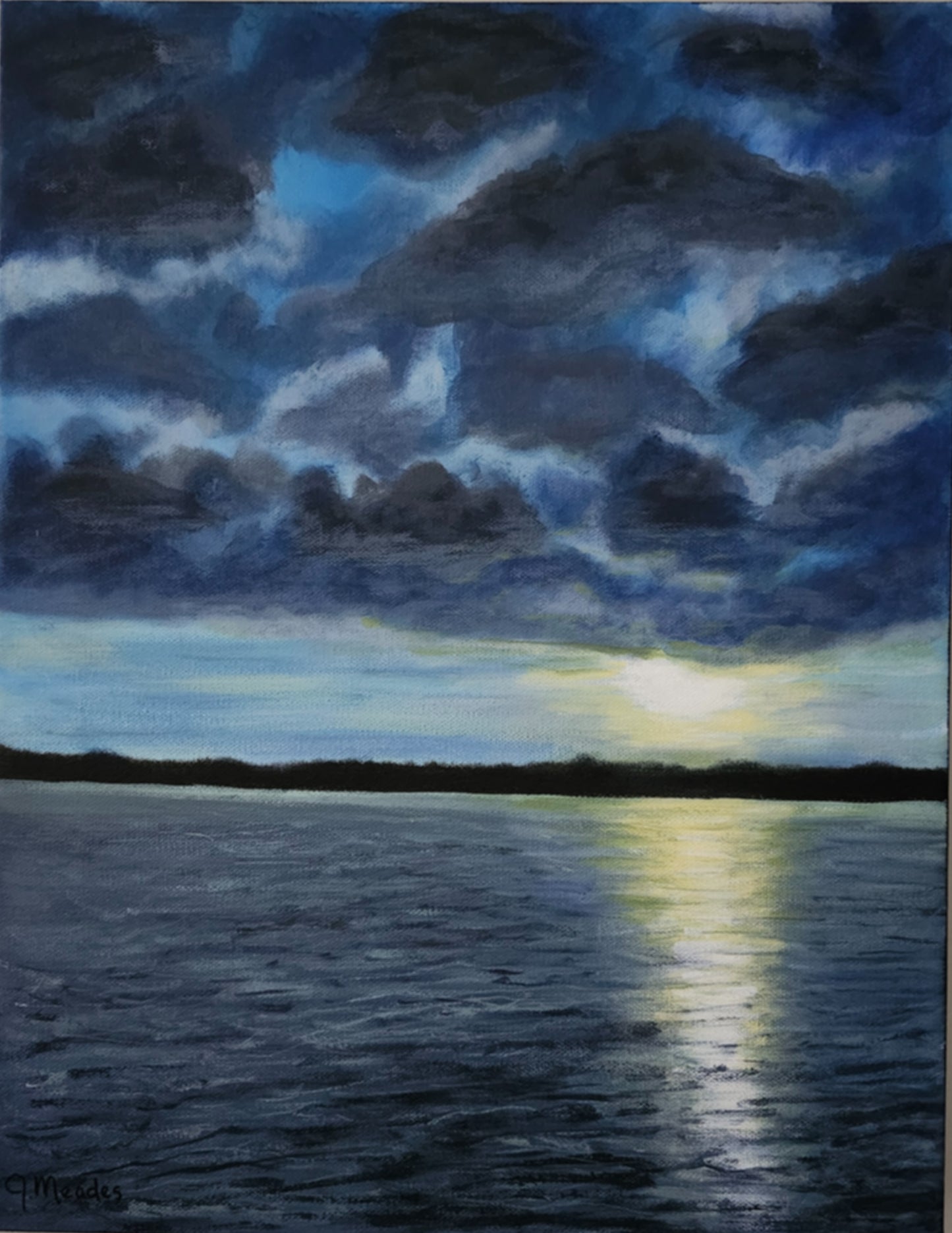 Blue Sunset (18" x 14") image 0
