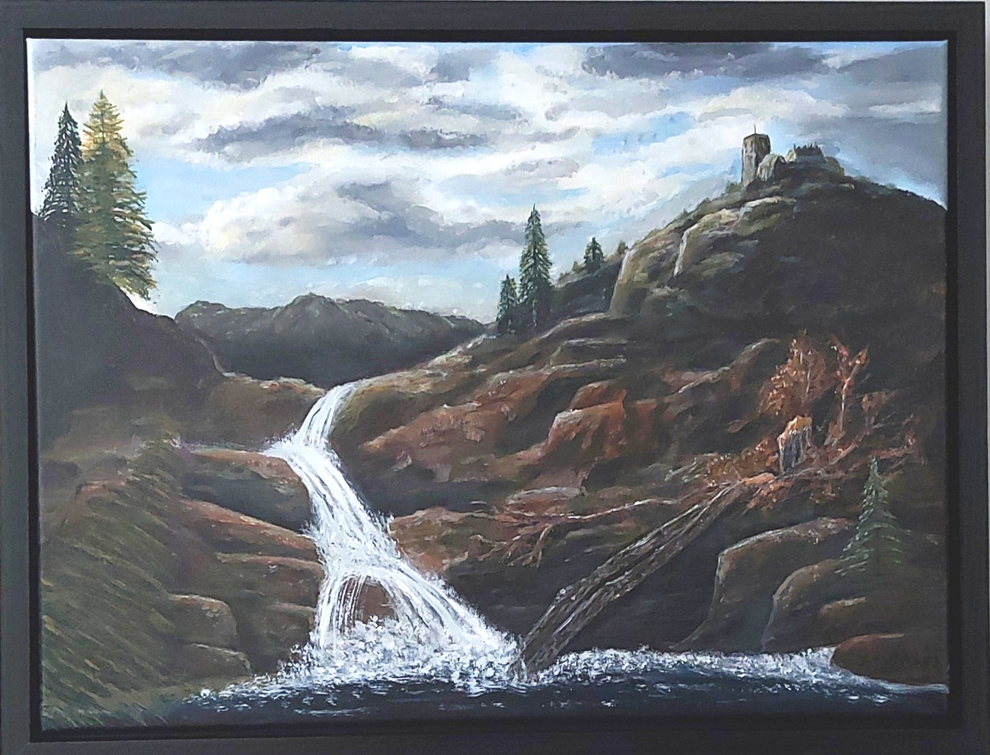 Castle on the Hill (18" x 24") Framed image 0