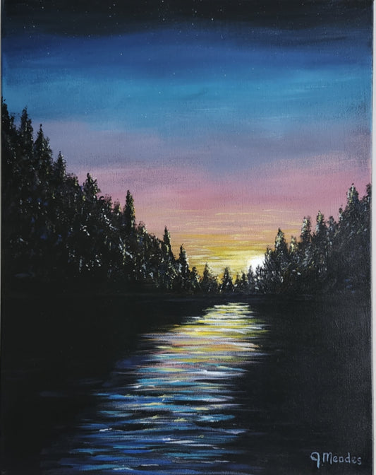 Night Reflections (18" x 14") image 0