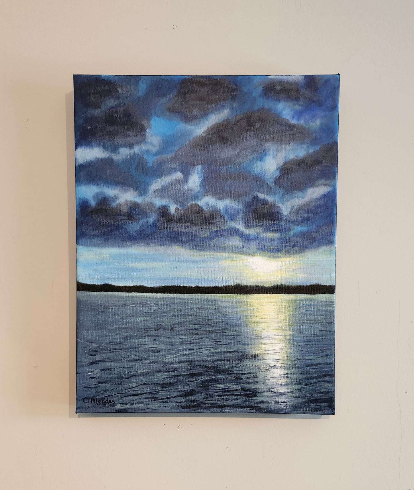 Blue Sunset (18" x 14")