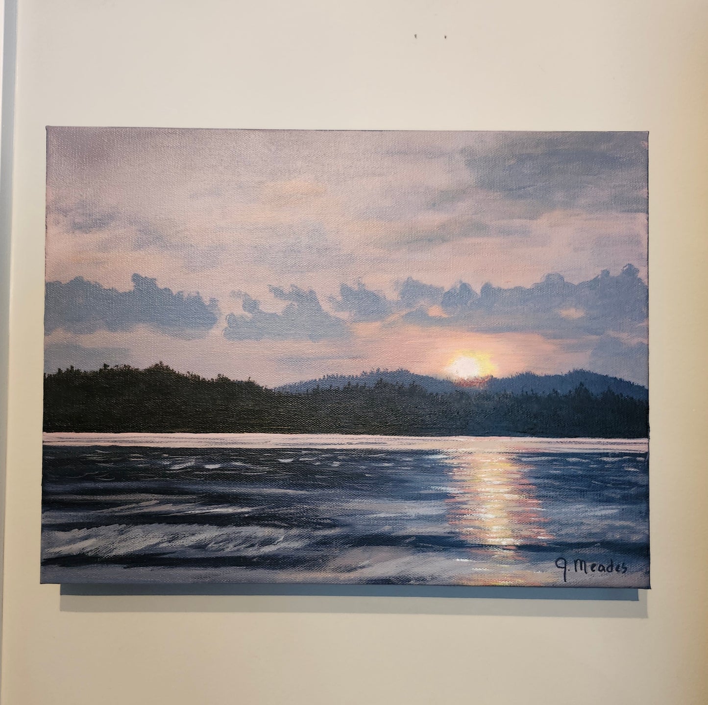 Aylen Lake Sunset (16" x 12")