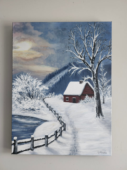 Winter's Path (18" x 24")