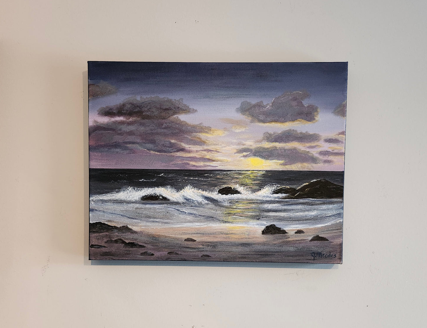 Sunset by the Sea (14" x 18")
